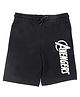 Marvel By Wear Your Mind Graphic Print Detailing Shorts - Black