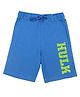 Marvel By Wear Your Mind Graphic Hulk Printed Shorts - Royal Blue