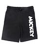 Disney By Wear Your Mind Mickey Printed Shorts - Black