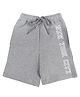 Wear Your Mind New York City Text Print Shorts - Grey