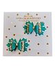 NYRA DESIGN STUDIO Set Of 2 Bow Alligator Hair Clip - Green
