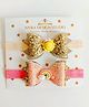 NYRA DESIGN STUDIO Set Of 2 Rainbow And Sun Hair Band - Peach Golden