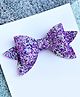 FOLLOW THE NEEDLE Bow Hair Clip - Purple