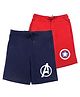 Marvel By Wear Your Mind Pack Of Two Captain America Print Shorts  - Navy Blue Red