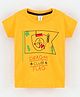 Grab It Half Sleeves Tee Dragon Print - Yellow 