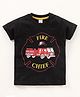 Grab It Half Sleeves T-Shirt Text Print - Black