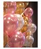 AMFIN Metallic Balloons with Ribbons set Pink Gold & White - Pack of 26