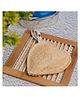 Organic B Heart Shaped Natural Loofah 2 Pieces - Brown 