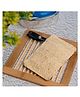 Organic B Rectangular Shaped Natural Loofah 2 Pieces - Brown 