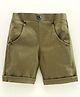 Knotty Kids Solid Shorts - Olive Green