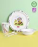Babyhug Feeding Set Multicolor Set of 5 (Print May Vary)