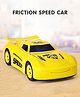 Fab N Funky Friction Powered High-Speed Racing Car for Kids  Stylish Yellow Design | Ideal for Indoor & Outdoor Play | Boosts Motor Skills & Imagination | Non-Toxic |Gifting Toy|BIS Certified