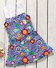 Lobster Sleeveless Frock Swim Suit Fish Print - White