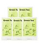 Missha Airy Fit Sheet Mask Green Tea for Dry Skin Pack of 5 - 19 g Each