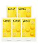 Missha Airy Fit Sheet Mask Lemon for Dry Skin Pack of 5 - 19 g Each
