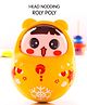 Head Nodding Push and Shake Orange Roly Poly| Wobbling Bell Sounds For 8 Months+| Child Safe Material| Gifting Toy| BIS Certified