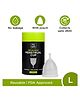 Pee Safe Reusable Menstrual Cup With Medical Grade Silicone Grey - Large