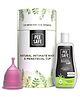 Pee Safe Reusable Menstrual Cup Small & Intimate Wash - 21 ml 105 ml
