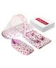 Vparents Galaxy Baby 4 Piece Gadda Set With Pillow And Bolsters Sleeping Bag And Mosquito Net Bedding Set Combo - Pink