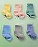 Ooka Baby Ankle Length Knitted Socks Branding Text Design Pack of 6 - Multicolour