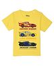 Disney By Wear Your Mind Half Sleeves Cars Print Tee - Yellow