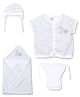 M&M 4 Piece Organic Cotton Clothing Gift Set - White 