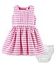 Carter's Striped Sateen Dress - Pink