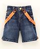 Little Kangaroos Knee Length Denim Bermuda - Dark Blue
