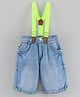 Little Kangaroos Knee Length Denim Bermuda - Light Blue