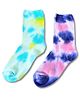 Tipy Tipy Tap Set Of 2 Tye And Dye Print Socks - Green Blue