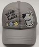 Kid-O-World Dog Patch Cap - Grey-  Circumfernce -46 Cms