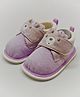 Kid-O-World Bear Printed Casual Wear Booties - Purple