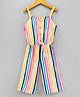 Vitamins Singlet Sleeves Striped Jumpsuit - Multicolor