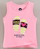 Vitamins Sleeveless Top Sequin Detailing- Pink