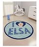 Disney By Athom Living Disney Elsa Circular Carpet - Blue