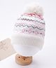 Babyhug Striped Woollen Cap Mutlicolour - Diameter 10 cm