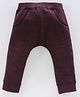 TONYBOY Full Length Solid Track Pants - Maroon