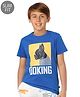 Jack & Jones Junior Half Sleeves T-Shirt Puppy Print - Blue