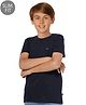 Jack & Jones Junior Half Sleeves T-Shirt Solid- Blue