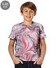 JACK & JONES JUNIOR Half Sleeves Printed T-Shirt Logo Print - Red