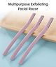 Facial Razor Makeup Tool Pack of 3 Light Purple -  Length 15.5 cm
