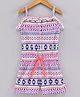 Vitamins Singlet Sleeves Jumpsuit Chevron Print - Pink
