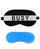 Jenna Busy Black Printed Sleeping Eye Mask With cooling Gel