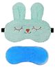JENNA Sleeping Eye Mask With Cooling Gel Bunny Tear Face Print - Blue