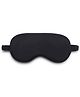 Jenna Silk Plain Sleeping Eye Mask With Cooling Gel - Black