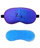 Jenna ZZZ Blue Printed Sleeping Eye Mask With cooling Gel