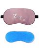 Jenna ZZZ Pink Printed Sleeping Eye Mask With cooling Gel