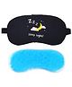 Jenna Sleep Tight Black Printed Sleeping Eye Mask With cooling Gel
