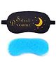 Jenna Sweet Dream Black Printed Sleeping Eye Mask With Cooling Gel - Navy Blue