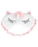 Jenna Unicorn  Fur Sleeping Eye Mask With cooling Gel - Pink